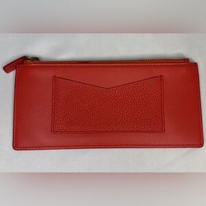 MCM Scarlet Leather Wallet